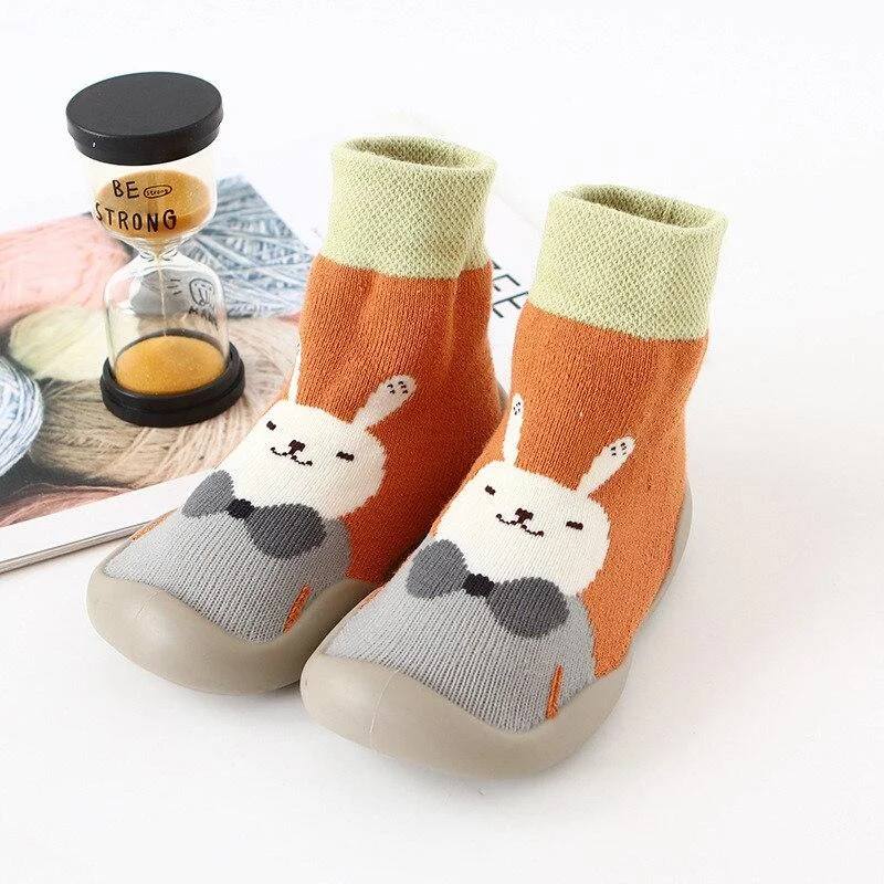 Baby Boy Girl Shoes Autumn Winter Spring Infant Nonslip Sock Kid Soft Rubber Sole Sock Toddler Shoes Anti-slip Floor Socks Shoes