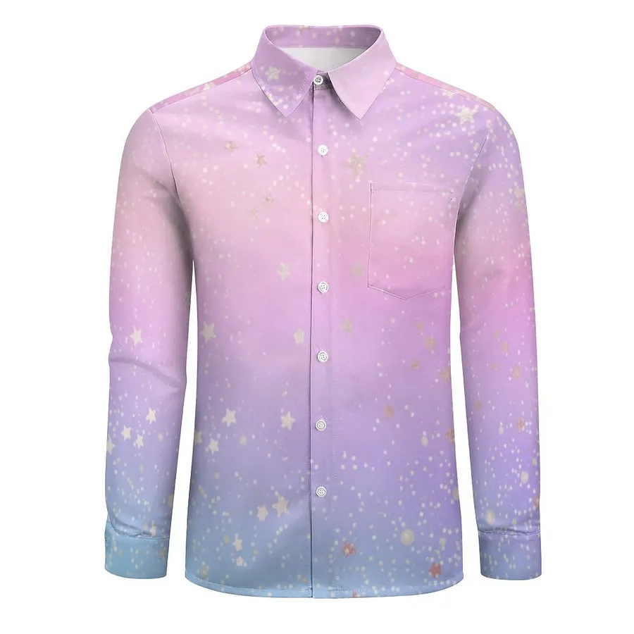holographic dress shirt Silver Holographic Sequin Drape Shirt Party Dress