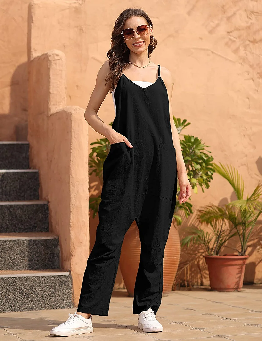 Womens Casual Wide Leg Jumpsuit (Buy 2 Free Shipping)