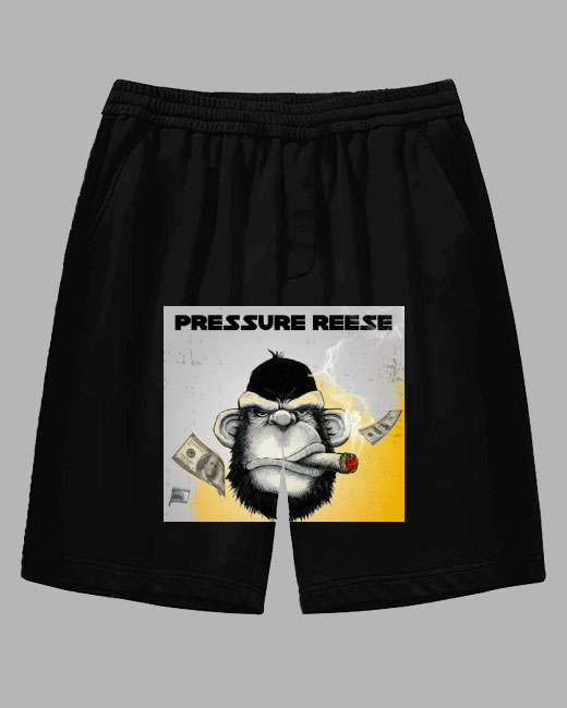 Big Men's Monkey Graphic Printed Casual Sports Drawstring Shorts