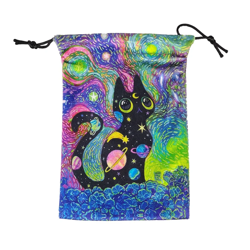 Cat Crystal Tarot Card Bag Storage Bag Gift Bag