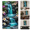 Waterfall - Full Embroidery 3 Strands 11CT Stamped Cross Stitch - 40*70CM - Large Size