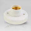 220V E27 Lamp Holder Home Corridor Stair Round Light Bulb Socket Base White