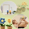 Flower Pot Crochet Starter Kits with Step-by-Step Video Tutorials, Hanging Potted Plants Knitting Starter Pack for Beginners Decoration
