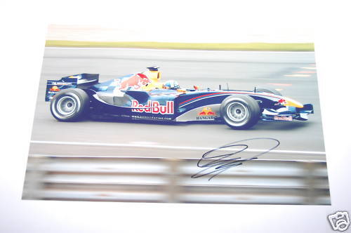 David Coulthard Hand Signed Photo Poster painting 12x8.