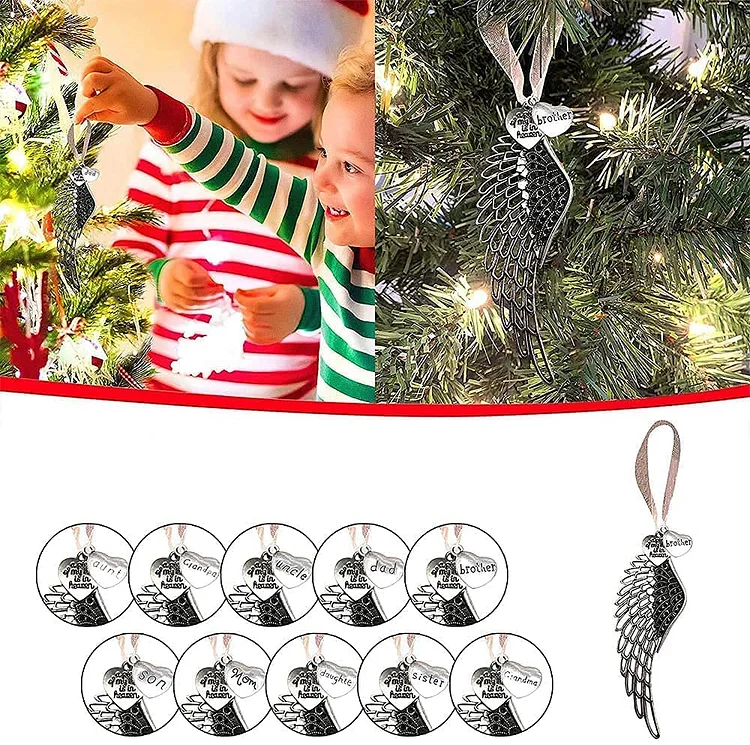 Memorial Christmas Ornaments Feather Ball - A Piece of My Heart Is In  Heaven Memorial Ornament