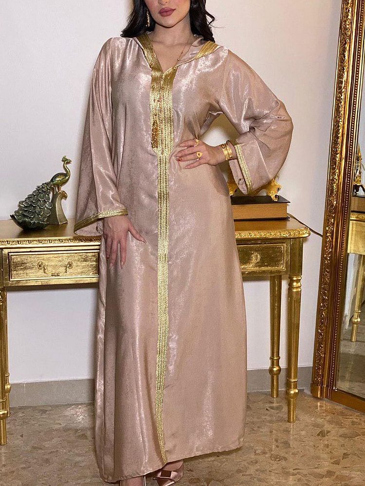 Arab Middle East hooded Muslim Robe dress