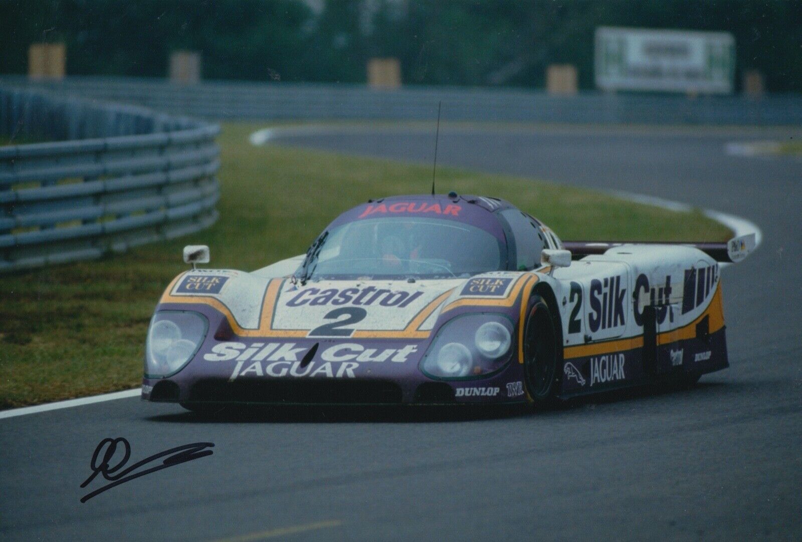 Andy Wallace Hand Signed 12x8 Photo Poster painting - Jaguar Autograph - Le Mans 3.