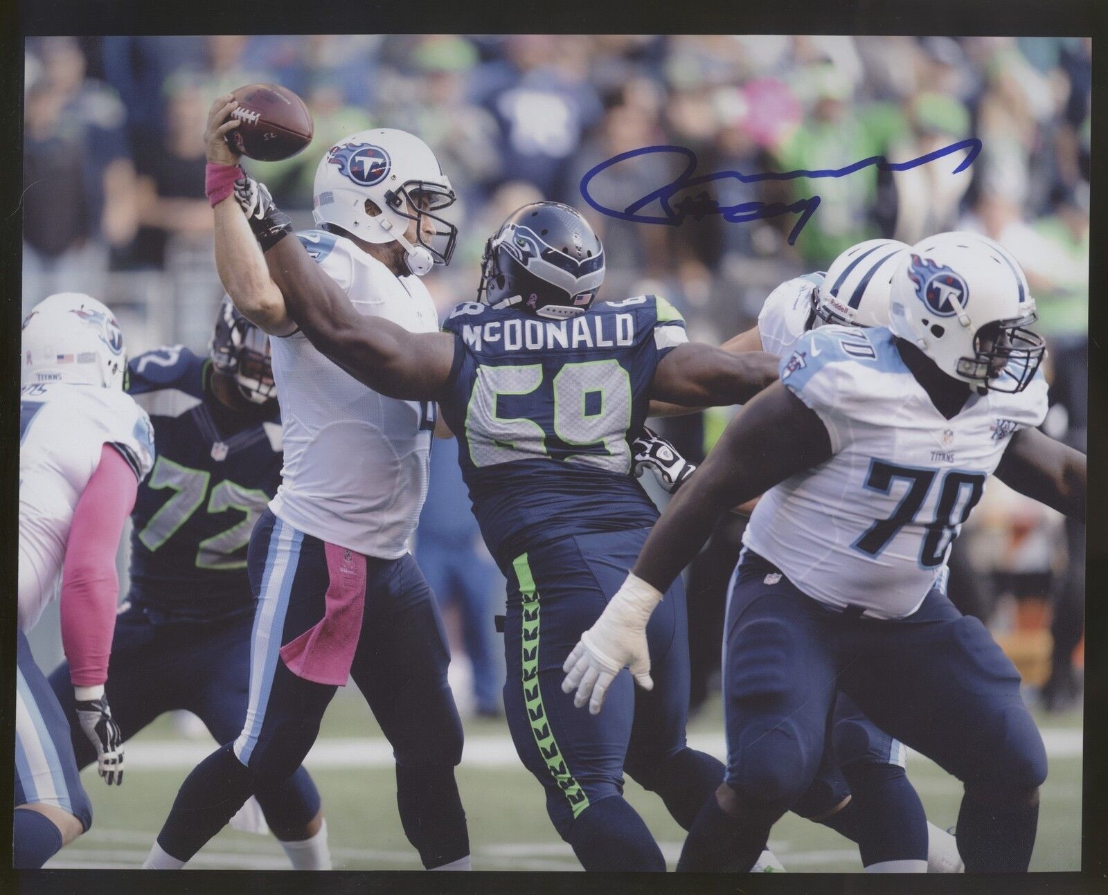 Clinton McDonald 8x10 Photo Poster painting Autographed Signed AUTO Seahawks SB Champ SPH 0420