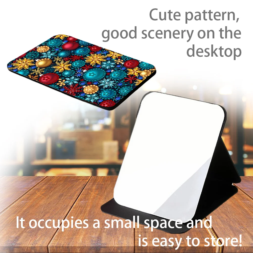 DIY Diamond Art Shiny Crystal Mirror Lightweight Standing Mirror (Christmas)