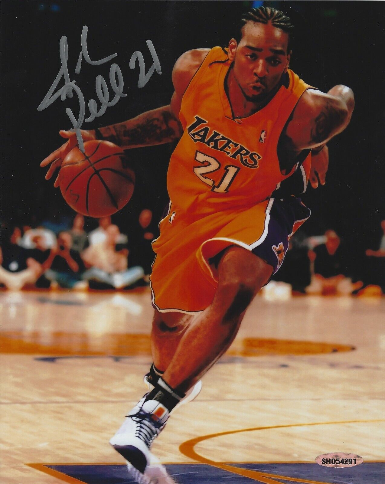 Signed 8X10 JOS POWELL Los Angeles Lakers Autographed Photo Poster painting Upper Deck COA