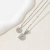 ✨2 Pack - Initial Letter Pendant Necklaces
