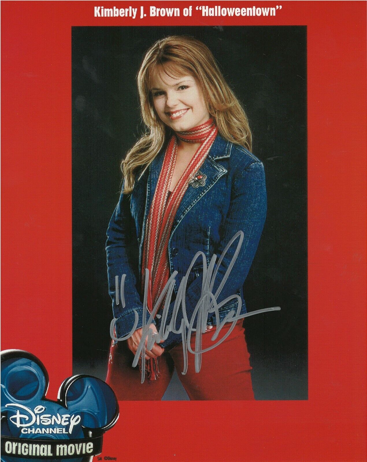 KIMBERLY J. BROWN MARNIE PIPER HALLOWEENTOWN RARE SIGNED Photo Poster painting
