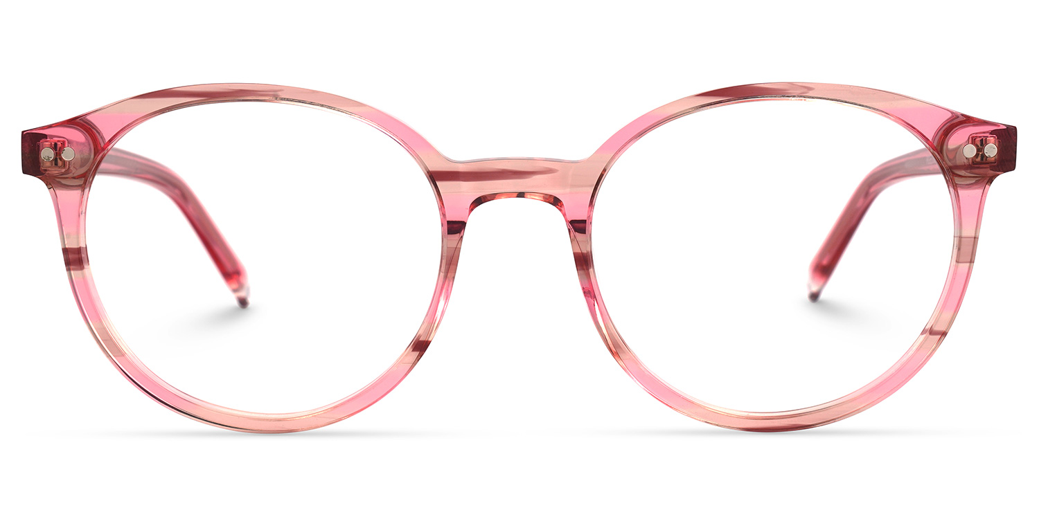 Baxter Rosa Rund Brille Rosa
