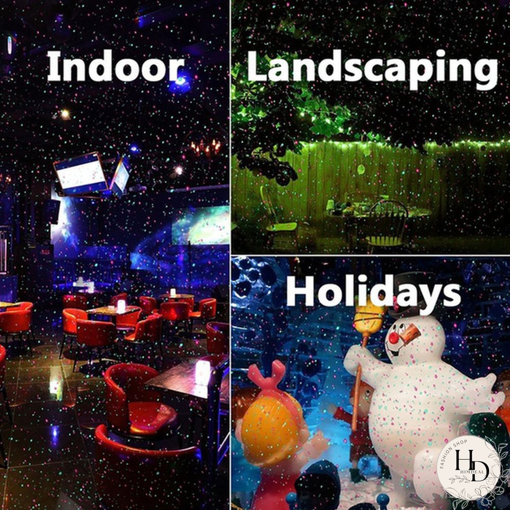 Moving Full Sky Star Laser Projector Landscape Lighting Red&Green Christmas Party LED Stage Light Outdoor Garden Lawn Laser Lamp