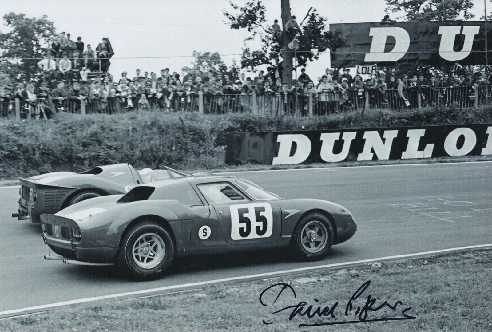 David Piper Hand Signed 12x8 Photo Poster painting Le Mans Autograph Ferrari 2