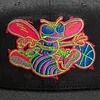 Mitchell & Ness Color Bomb Charlotte Hornets 5 Years Patch Hat - Black