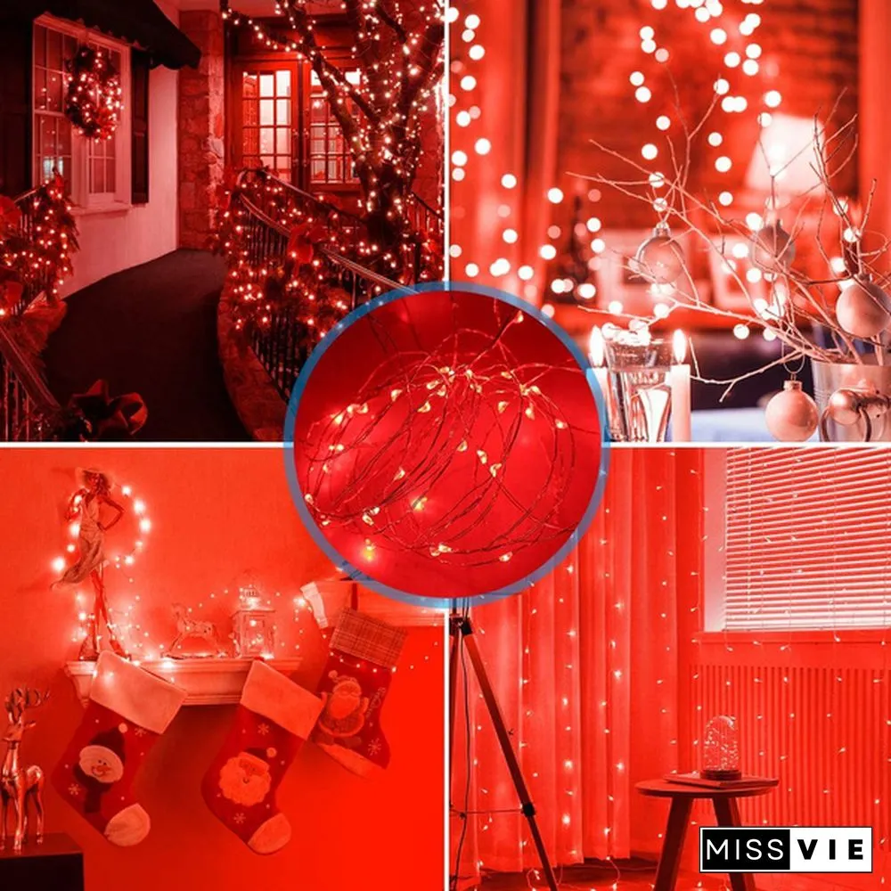 200 LED Solar Power Fairy Lights String Lamps Party Wedding Decor Garden Outdoor Christmas Lights Tree decoration