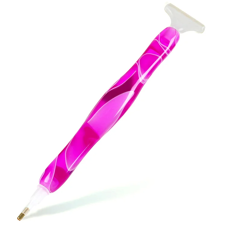 DIY Point Drill Pen Diamond Painting Color Tools Accessories (Dark Pink)