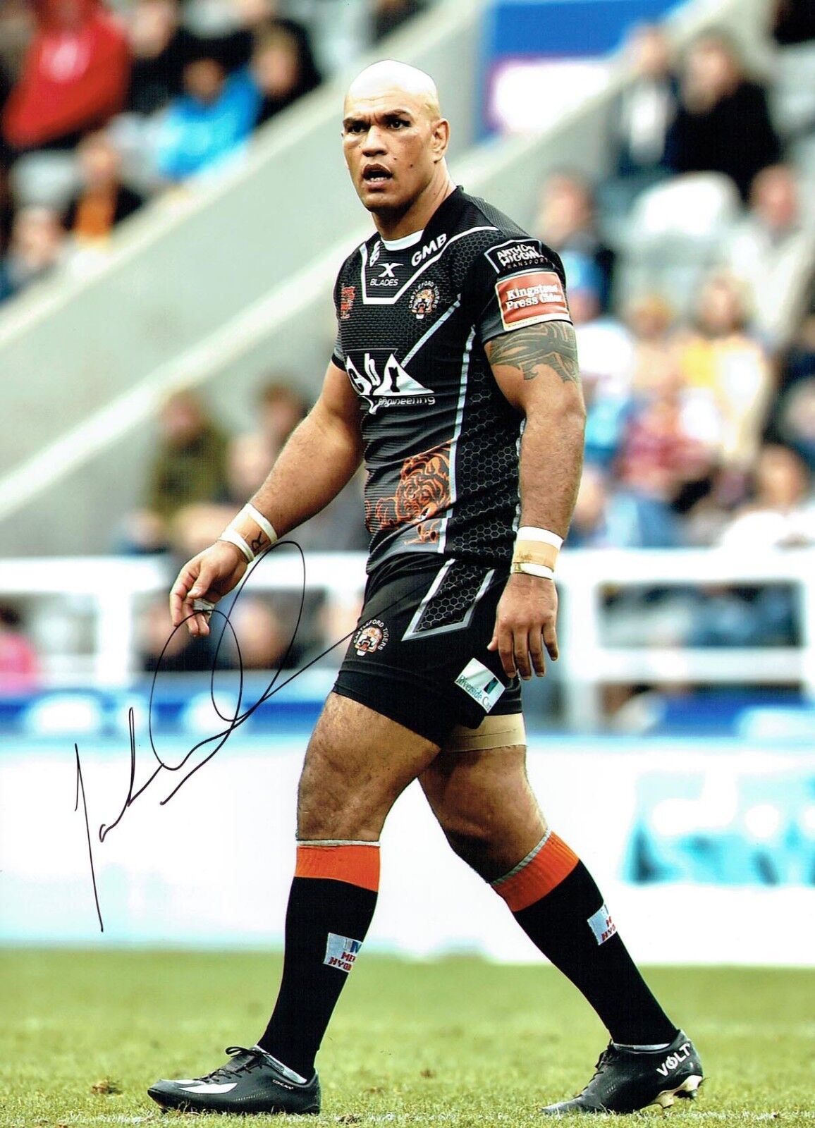 Jake WEBSTER CASTLEFORD Tigers Rugby Signed Autograph 16x12 Photo Poster painting 2 AFTAL COA