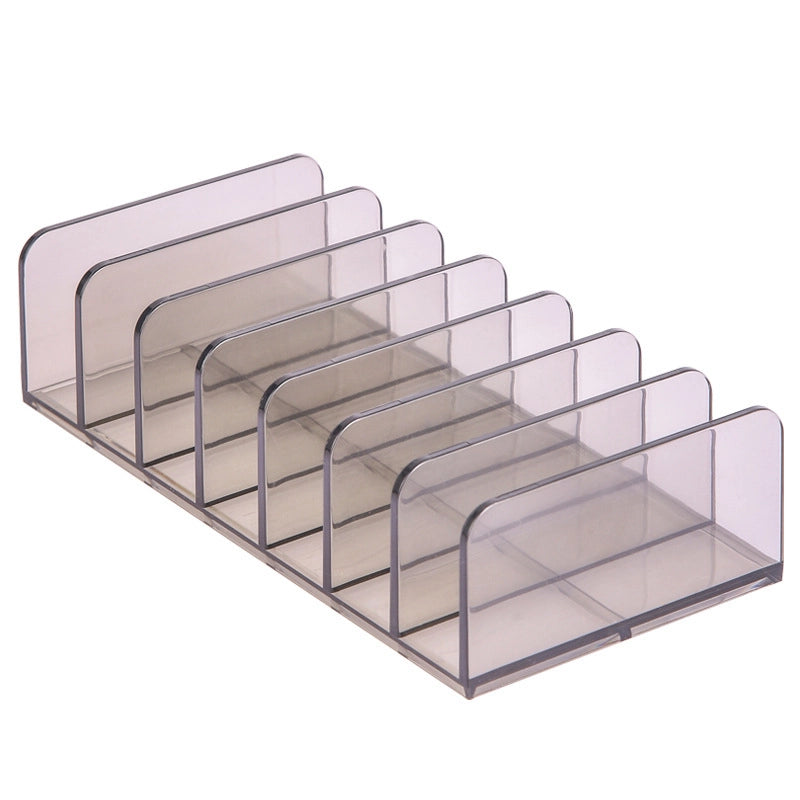 Minimalist Transparent Plastic Storage Rack Makeup Organizers