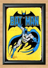 Batman DC Comics Distressed Retro Vintage Decor Photo Poster painting Poster Picture Print A2 Size 16.5x23.4