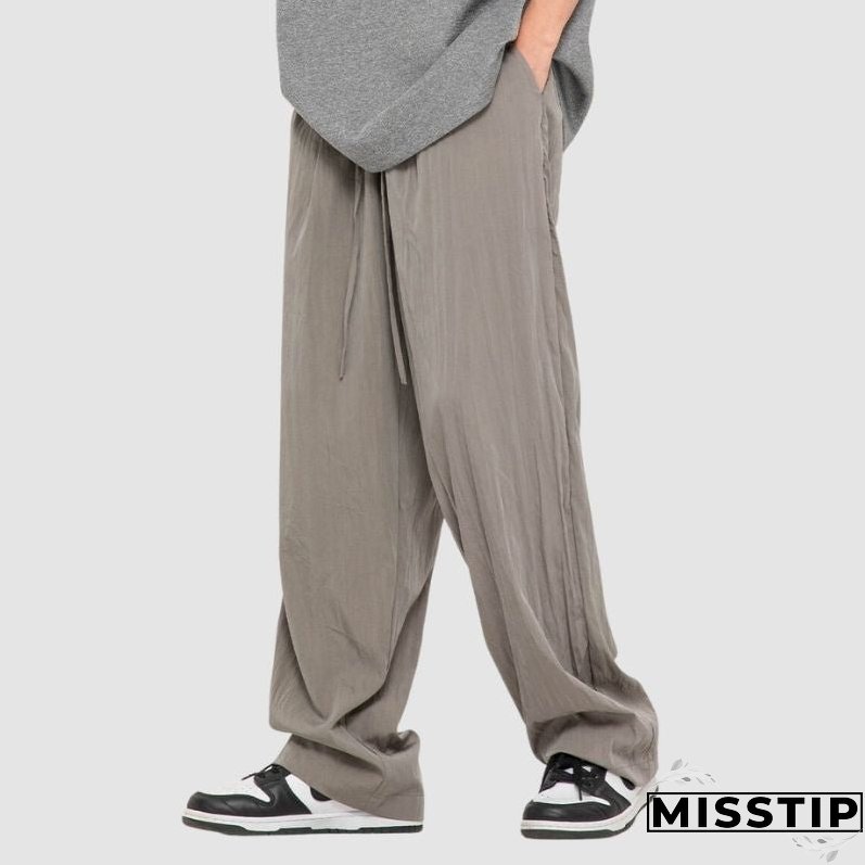 Simple Straight Leg Yamamoto Pants