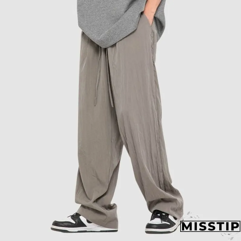 Simple Straight Leg Yamamoto Pants