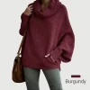 🎉50% OFF🥳Women's Batwing Cowl Neck Sweater with Pockets