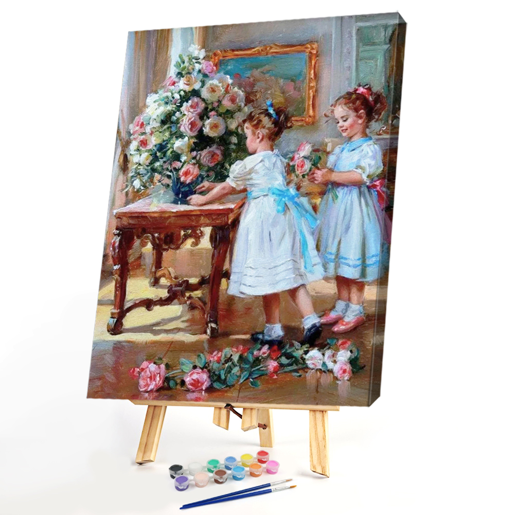 

40*50CM - Paint By Numbers - Two Sisters, 501 Original