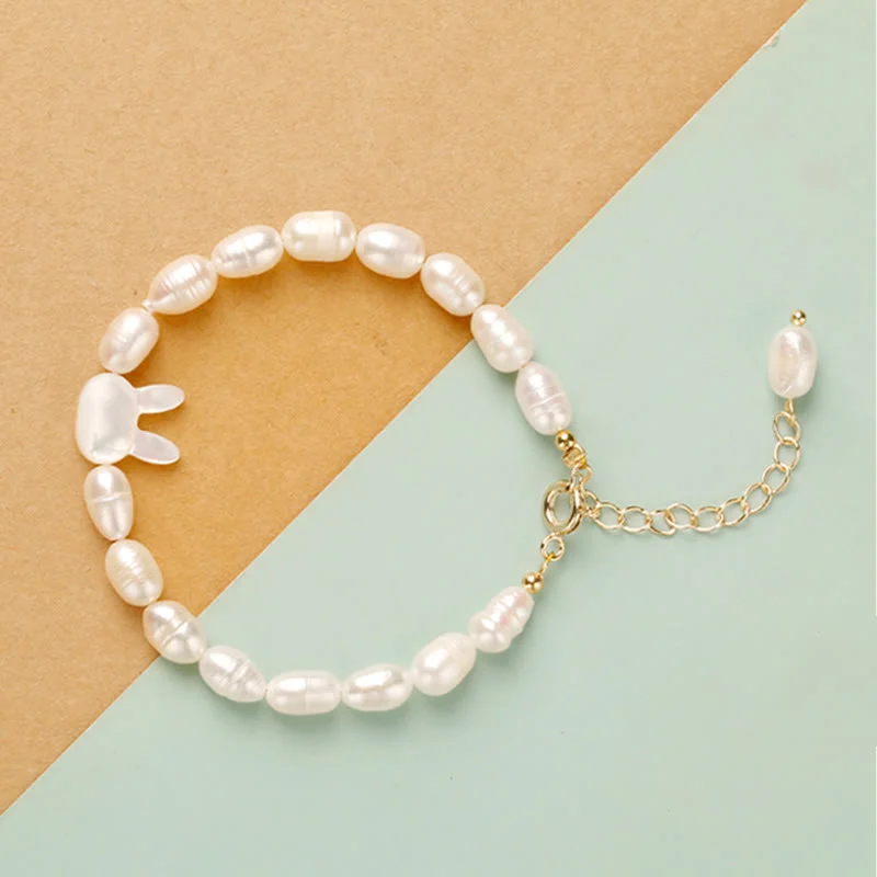 Natural Pearl Cute Rabbit Sincerity Bracelet