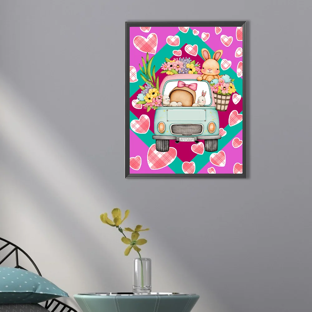 Full Round Diamond Painting 30*40cm - Toy Rabbit