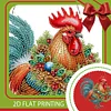 Diamond Painting Acrylic Christmas Farm Chicken Pendant Wall Door Decoration