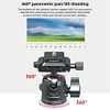 Aluminum Alloy Metal Universal Rotating Ballhead Mount 360° Panoramic Base Tripod Head Mobile Phone Camera Stand Live Streaming Video Damping Camera Expansion Accessories