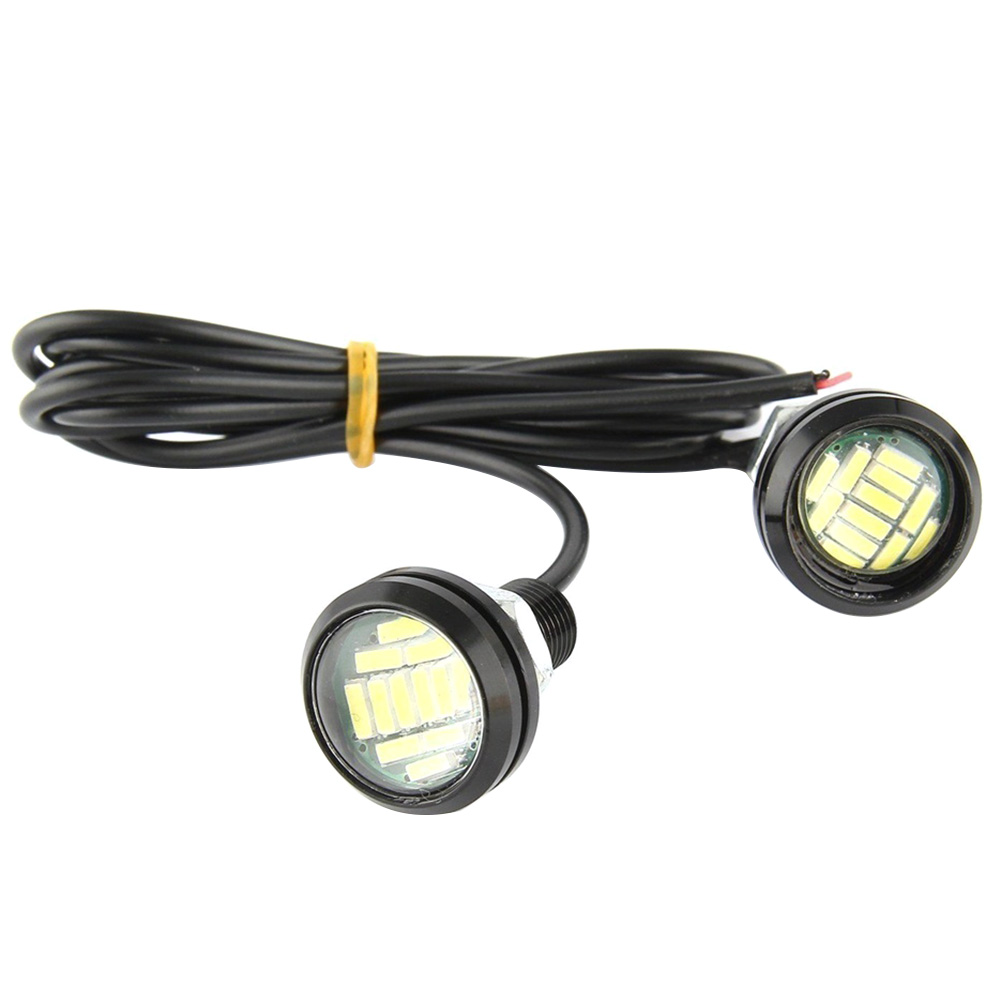 

2pcs White Eagle Eye LED Car DRL Reverse Turn Signal Daytime Running Lights, 501 Original