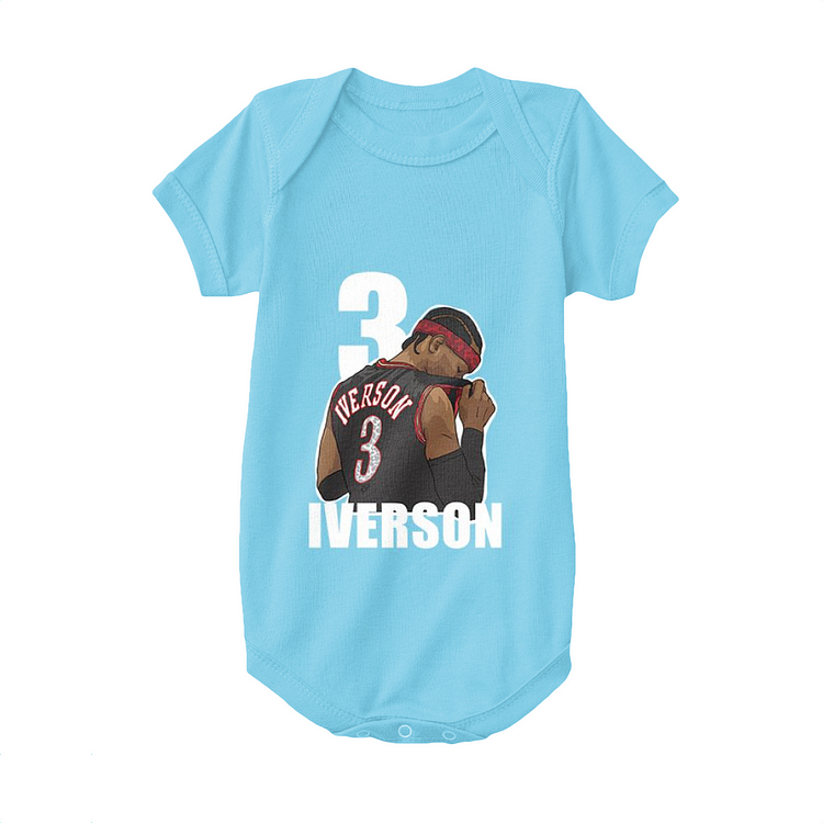 Number 3 Allen Iverson, Basketball Baby Onesie