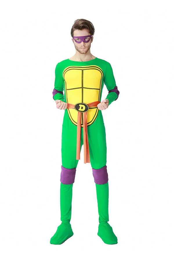 Elastic Teenage Mutant Ninja Turtles Halloween Costume For Men Purple-elleschic