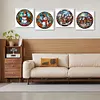 4pcs Diamond Painting -DIY Round Drill Snowman Snowhouse