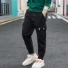 Kid Boys Casual Sports Long Thin Pants Teenage Cargo Pants