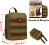 Taktische LEER Erste Hilfe Tasche mit Rotkreuz Patch 1000D Molle Pouch Notfalltasche Milit&auml;risch Wasserdicht f&uuml;r Camping Outdoor