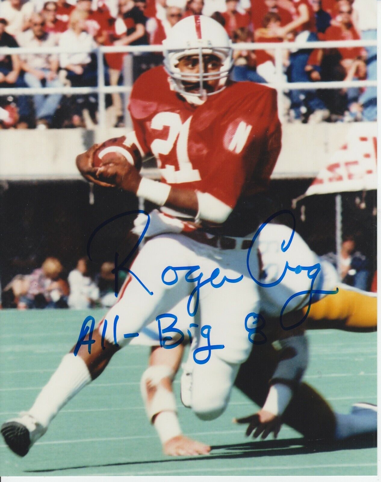 Roger Craig W/ Inscriptions #0 8x10 Signed Photo Poster painting w/ COA Nebraska Cornhuskers -