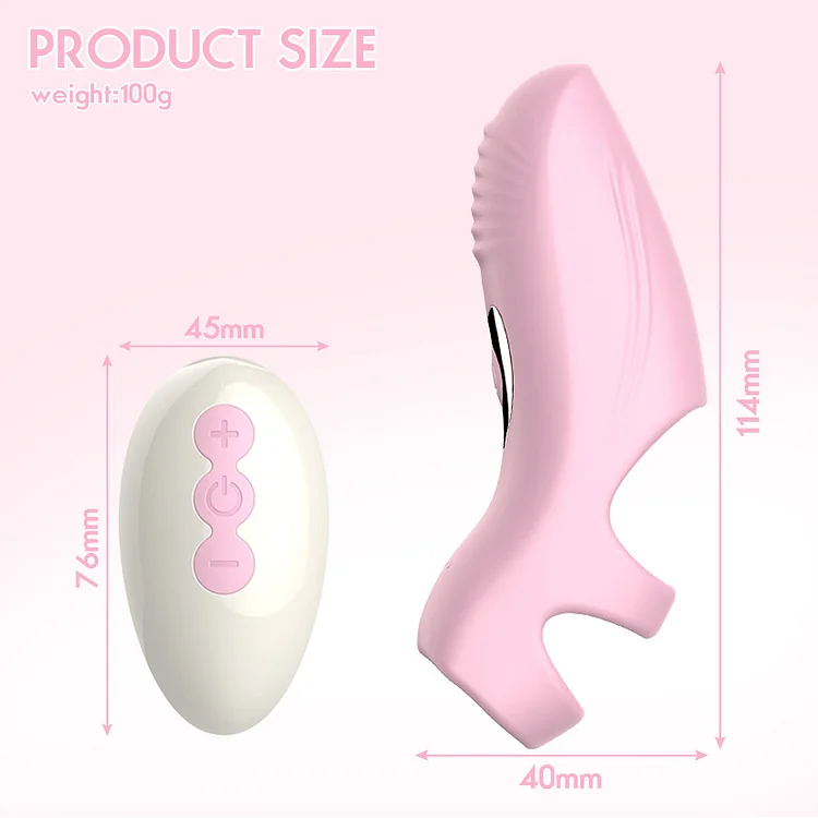 Wireless Remote Control Vibrating Finger Cover Flirting Jumping Egg Adult Fun Toy