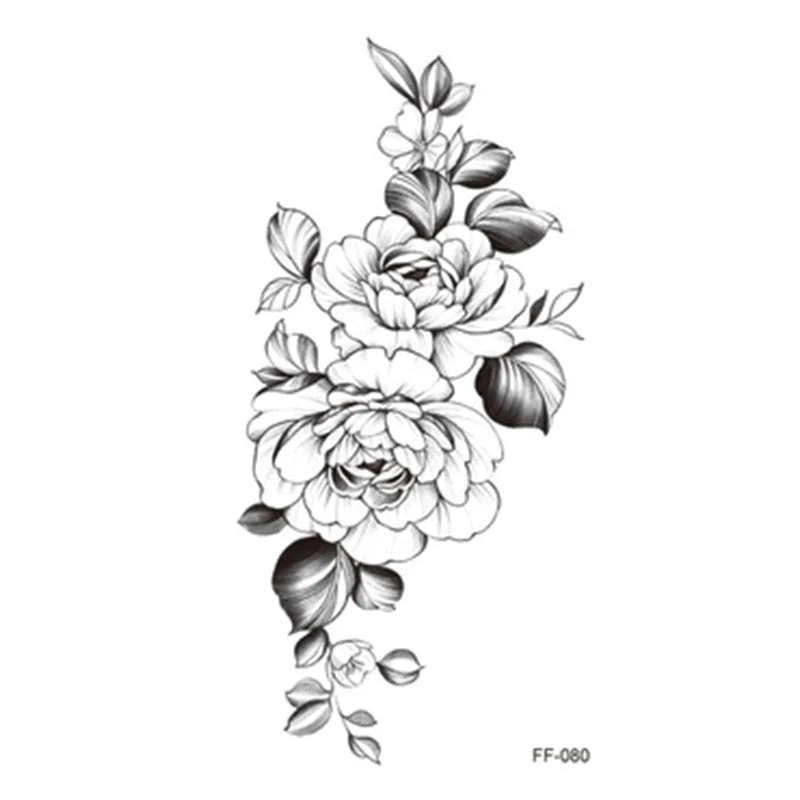 Large Body Art Arm Sleeves Snake Flower Temporary Tattoo Sticker Fast Rock Tattoo Women Waist Bracelet Fake Flash Tatoos Totem