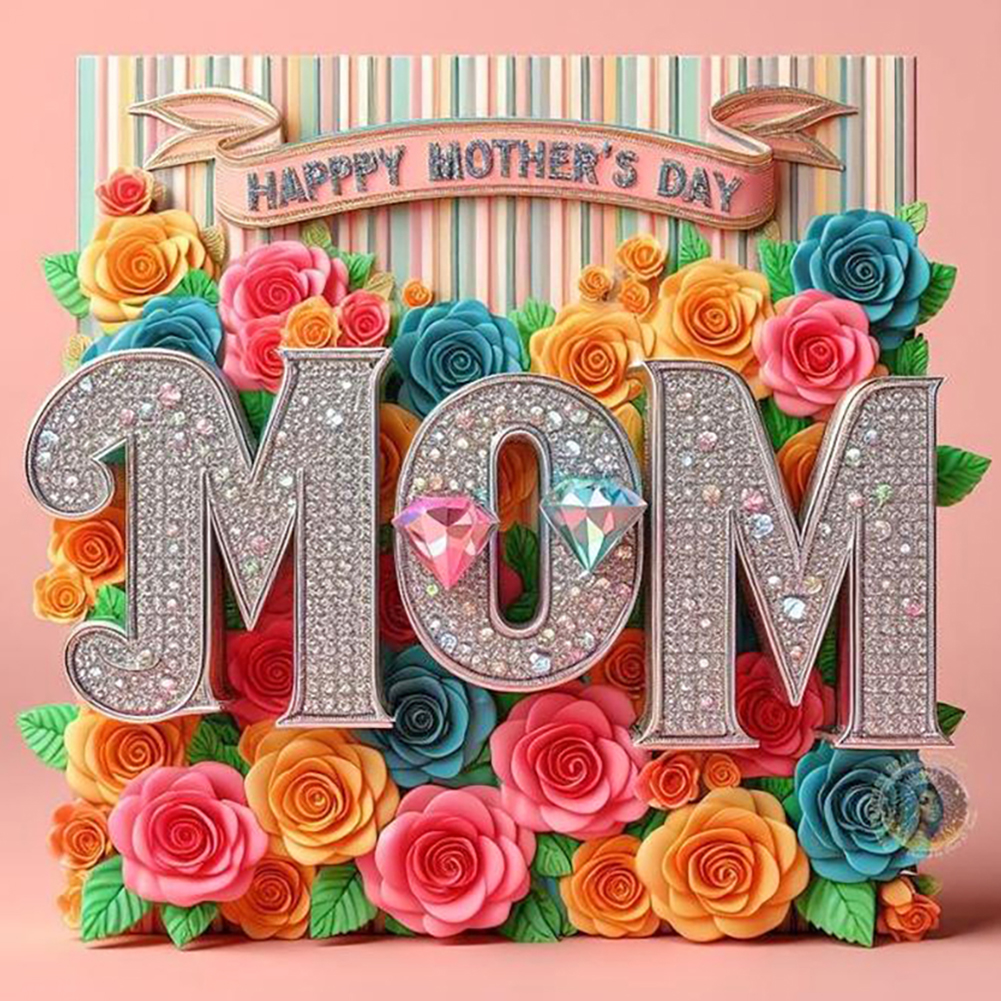 Mother'S Day 40*40cm(canvas) full round drill diamond painting