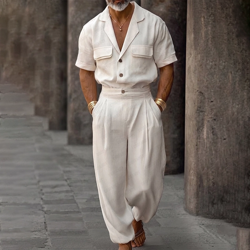 Minimalist Premium Cotton Shirt Joggers Set