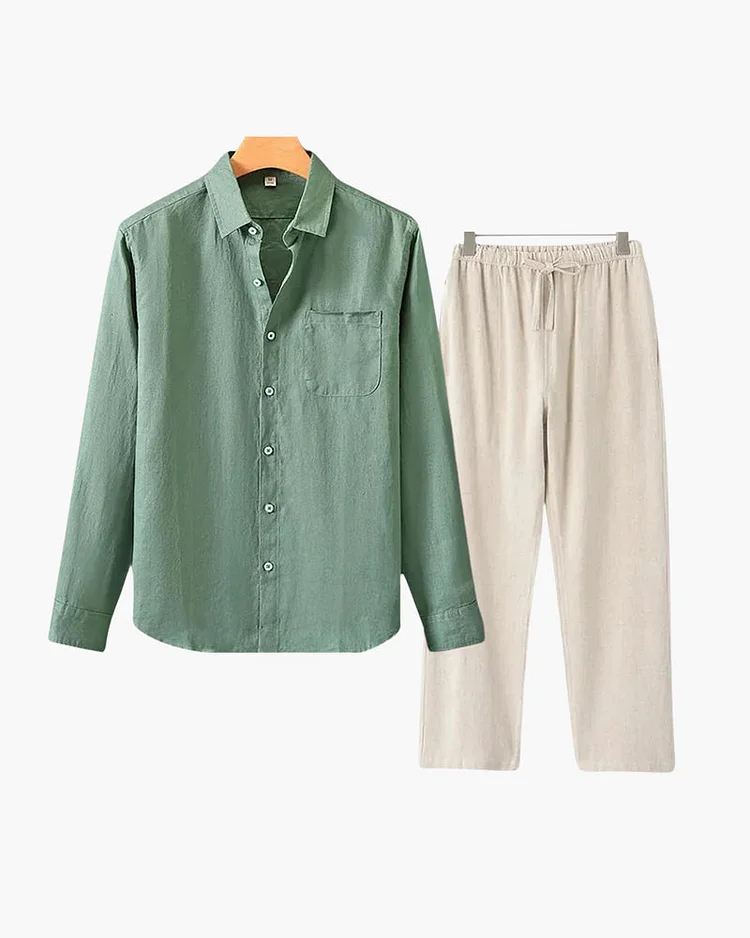 Old Money Linen Combo (Longsleeve) QueenFunky