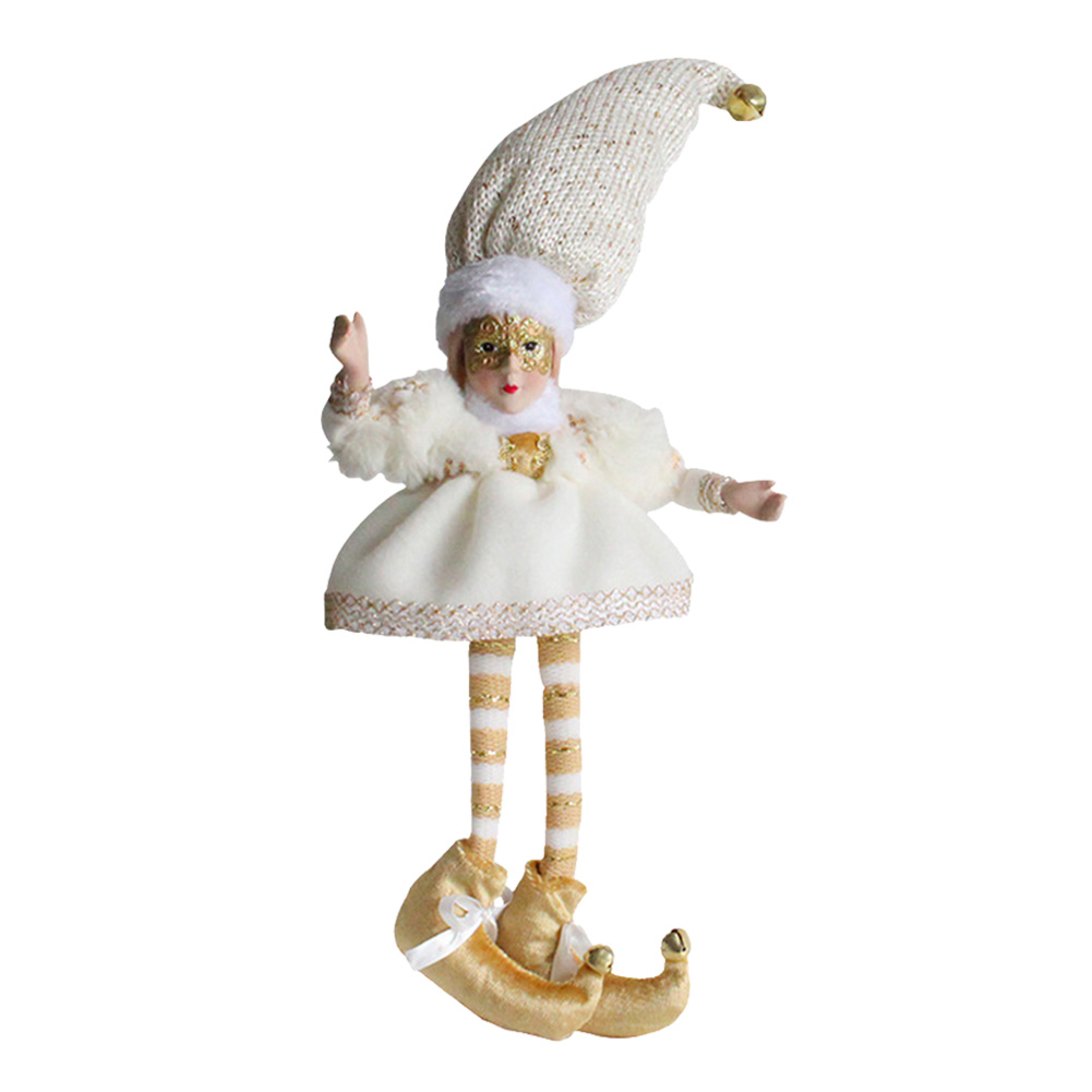 

Christmas Long Legs Doll Festival Elf Dwarf with Hat Home Party Ornaments, 501 Original