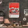 Tracteur Massey Ferguson - Panneaux en &eacute;tain m&eacute;tallique(20*30cm/30*40cm) - Garage
