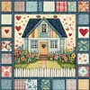 Cross Stitch - 11CT Full Stamped - House(50*50cm)、[Everydayedeals]
