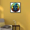 (50*50cm)Stained Glass Halloween - Full Round Drill Diamond Painting